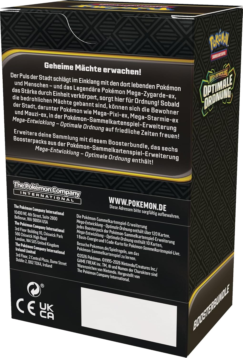 Pokémon Sammelkartenspiel - Optimale Ordnung Booster Bundle (Deutsch)