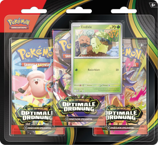 Pokémon Sammelkartenspiel - Optimale Ordnung 3-Pack-Blister (Deutsch)