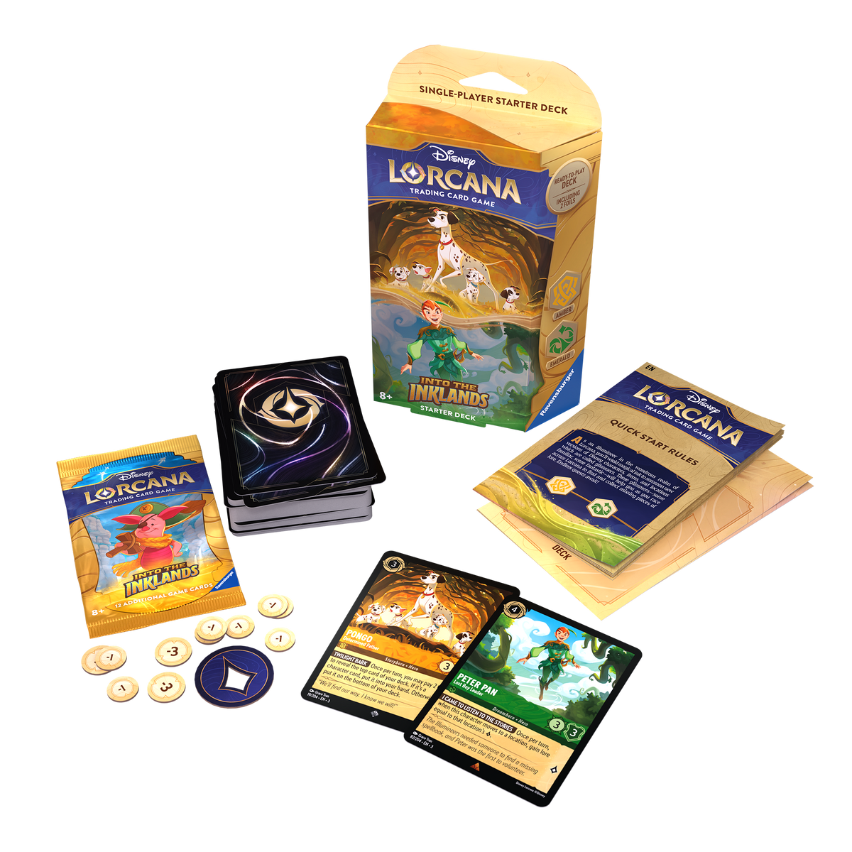 Disney Lorcana - Into the Inklands Starter Deck 'Amber / Emerald' (Englisch)