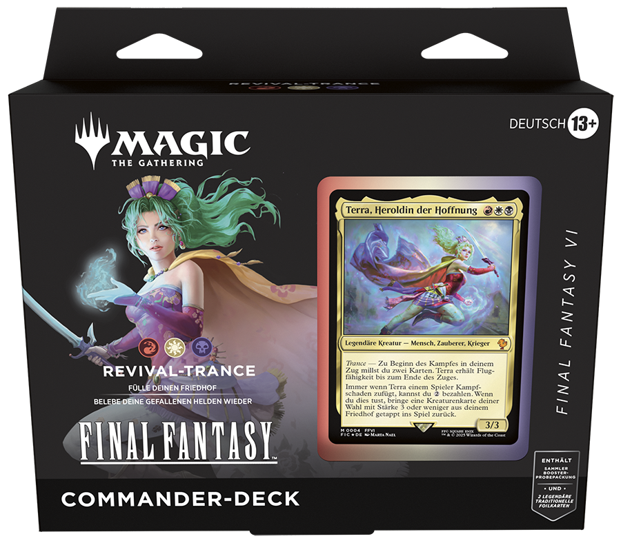 Magic: The Gathering - Final Fantasy Commander Deck "Revival-Trance" (Deutsch)