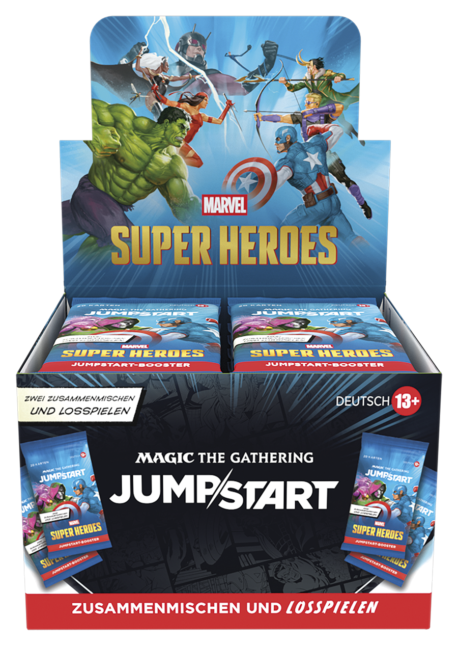 Magic: The Gathering - Marvel Super Heroes Jumpstart Display (Deutsch)