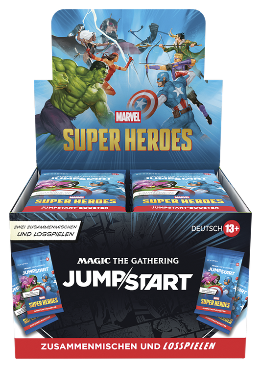 Magic: The Gathering - Marvel Super Heroes Jumpstart Display (Deutsch)