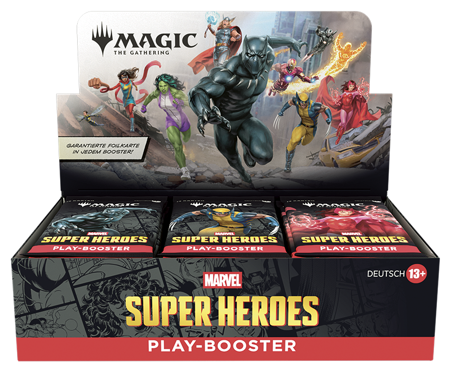 Magic: The Gathering - Marvel Super Heroes Play Booster Display (Deutsch)