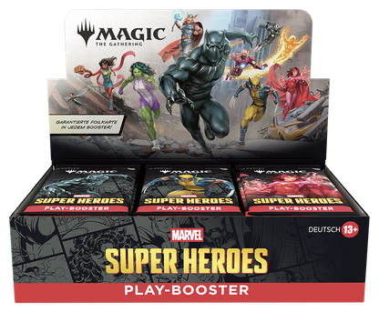 Magic: The Gathering - Marvel Super Heroes Play Booster Display (Deutsch)