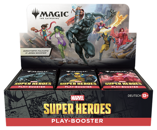 Magic: The Gathering - Marvel Super Heroes Play Booster Display (Deutsch)