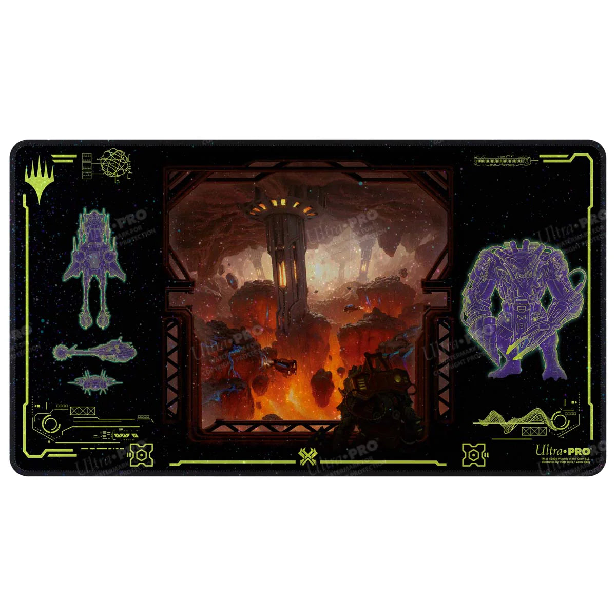 Ultra Pro Holofoil Playmat - MTG Edge of Eternities - Kavaron, Memorial World