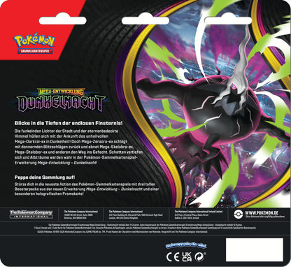 Pokémon Sammelkartenspiel - ME05 - Dunkelnacht 3-Pack-Blister (Deutsch)
